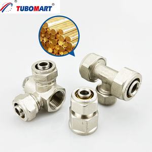 Raccords à compression en laiton TUBOMART 16-32 mm, coudes et tés pour tuyaux PEX-AL-PEX et systèmes de <span class=keywords><strong>plomberie</strong></span> <span class=keywords><strong>multicouche</strong></span> - Product Image 2