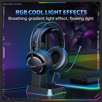Audífonos para Juegos ONIKUMA X88 con Cable, Sonido Envolvente Estéreo, Iluminación RGB, Diadema Doble con Micrófono