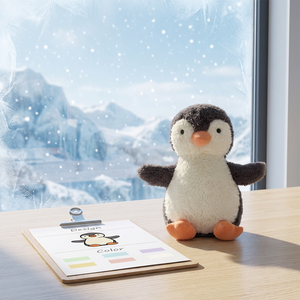 Cadeaux personnalisés pour la fête des mères, peluches super douces, figurines créatives de collection en coton PP, style pingouin, 31 cm-50 cm, 14 ans - Product Image 2