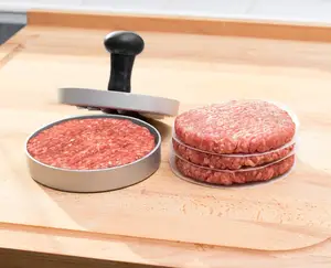 Pressa per Hamburger in metallo per uso alimentare pressa per Hamburger ripiena in alluminio per Hamburger