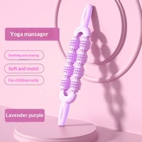 Bâton de massage à double rangée en PP, design élégant, outil à picots pour la relaxation musculaire et le yoga, pour adultes, massage des jambes