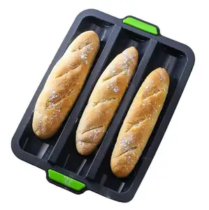 Moule à pain Baguette française en Silicone HY pour moule à pain