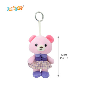 Famipet Fabricant Grossiste Personnalisé Nouveau Design Kawaii <span class=keywords><strong>Animaux</strong></span> en Peluche Porte-clés Pendentif Breloque de Sac à Dos Jouet - Product Image 2