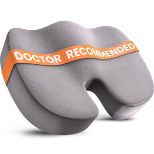 Cojín <span class=keywords><strong>de</strong></span> Asiento Ergonómico <span class=keywords><strong>de</strong></span> Espuma Viscoelástica para Coche, Oficina, Viajes Largos en Coche, Escritorio, Cojines Lumbares - Product Image 2