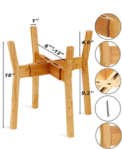 <span class=keywords><strong>Vendita</strong></span> calda vaso di fiori porta <span class=keywords><strong>piante</strong></span> <span class=keywords><strong>da</strong></span> giardino Stand di bambù pianta di bambù al coperto regolabile supporto di fiori - Product Image 6