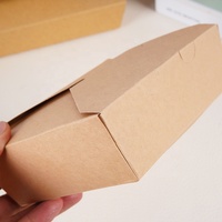 Vente flash - Boîtes en papier kraft jetables pour restaurant, personnalisables avec logo, écologiques, recyclables, pliables