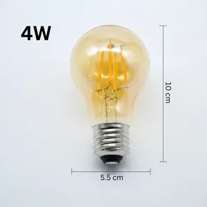 Ensemble de 6 ampoules LED en verre 4W 2700K Design vintage - Product Image 4