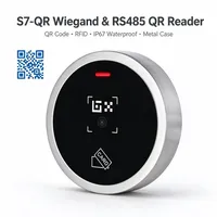 Lecteur de codes QR RFID étanche IP67, scanner de contrôle d'accès Wiegand RS485, système d'entrée de porte avec carte EM ou MF S7-QR