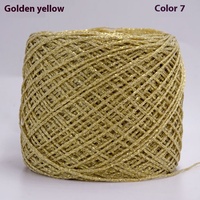 Fil à Crochet Or Argent Soie Haute Broderie Dentelle DIY Câblage Sac Fil Creux Pailleté Tricot à Main Métallique Broderie Poupée
