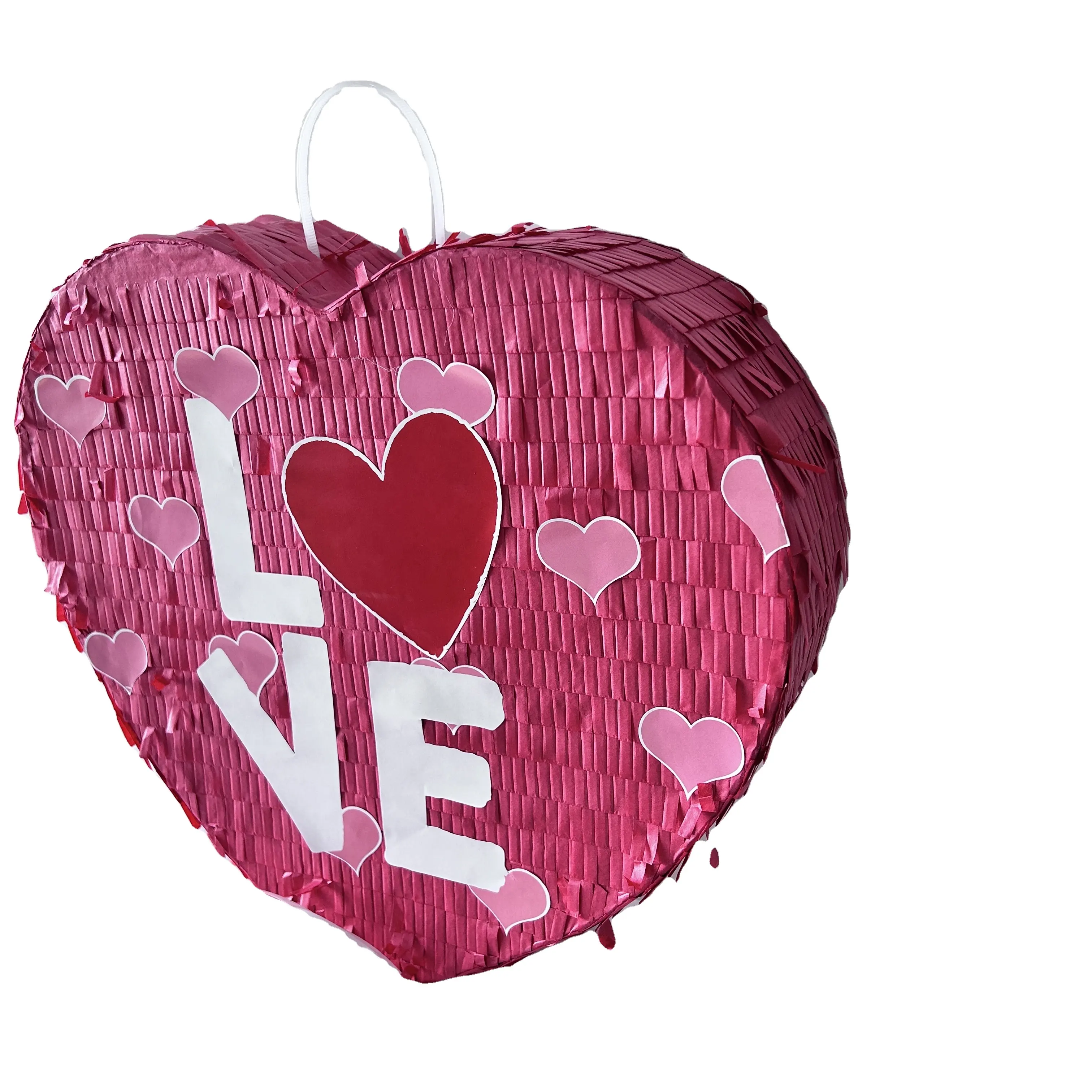 romantic pink heart love shape valentine's day series Pinata wedding decoration