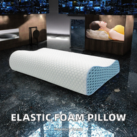 Oreiller orthopédique en mousse à mémoire de forme super élastique avec couverture amovible pour le massage du cou pour dormir