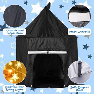 Tente de jeu pliable pour enfants, tente de jeu sensorielle intérieure, tente de jeu pour enfants, château de jeu, fenêtres en maille respirante, tente de jeu apaisante - Product Image 4