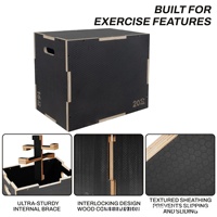 Piattaforma Pliometrica in Legno Massello con Superficie Antiscivolo in Schiuma per Allenamento Fitness, Crossfit, Step Platform, Attrezzatura da Palestra, OEM, Ingrosso, Personalizzabile