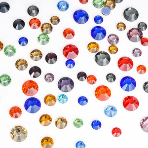 Diamantes de Cristal <span class=keywords><strong>con</strong></span> Base Adhesiva Termofusible, Redondos, Sueltos, Blancos AB, para Manualidades, Decoración de <span class=keywords><strong>Uñas</strong></span>, Ropa y Accesorios - Product Image 2