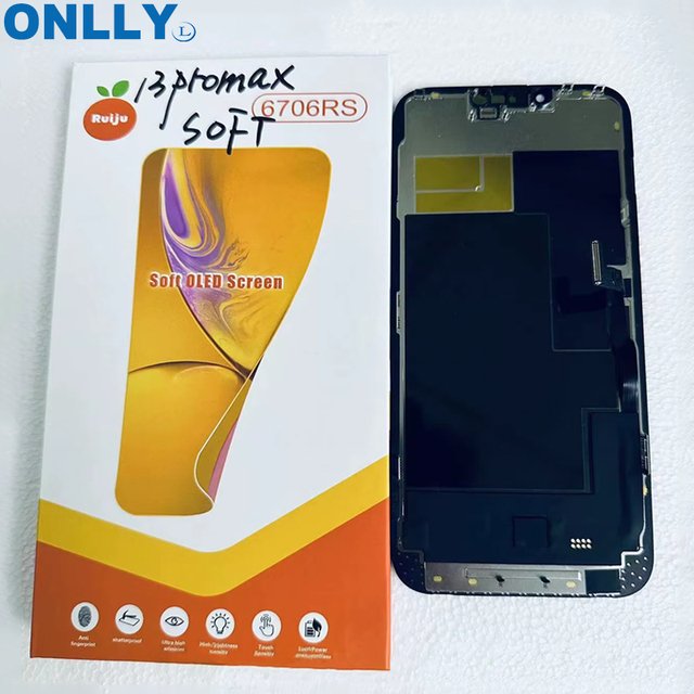 RJ SOFT OLED 120hz LCD Display for iPhone 12 13 Plus 14 Pro 15 16 17 Pro LCD Touch Screen Digitizer LCD Soft OLED