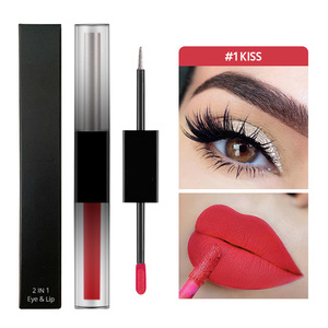 ลิปสติกเนื้อแมทท์ 2 in 1 แบรนด์ส่วนตัว ผสมอายแชโดว์ เม็ดสีแน่น ติดทนนาน - Product Image 3
