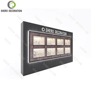 Meuble de présentation de bijoux moderne avec porte vitrée, vitrine en bois pour bijouterie - Product Image 2