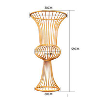 Wedding Props Iron Art Floral Ware Creative Ornaments Decorations Geometric Tables Road Guidance Metal Flower Holder Stand
