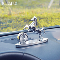 Diffuseur de Voiture Premium Solaire en Métal Doré, Parfum d'Ambiance Luxe pour Tableau de Bord ou Grille d'Aération, Ornement Décoratif