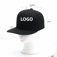 Gorras de Béisbol de 6 Paneles, Estilo Hip-Hop, con Visera Plana, Unisex, Gorras Promocionales, Gorras Personalizadas con Logotipo Bordado