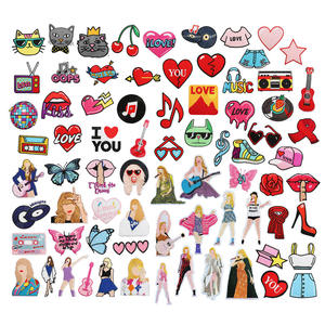 Parches Decorativos Bordados Termoadhesivos con Temática Musical de Ídolos de Rock para Ropa, Bolsos y Gorras - Product Image 1