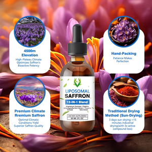 Líquido de azafrán liposomal al por mayor de alta calidad con vitamina D3 B12 mejora el sistema inmunológico y aumenta la vitalidad - Product Image 5
