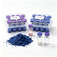 Poudre de peptide de cuivre WV Ghk-Cu pureté 99% pour réparation cutanée, 25kg, matière première cosmétique, N° CAS Formule moléculaire 89030955
