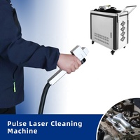 Machine de nettoyage du bois laser à fibre de type impulsion pour sac à dos 100 300 500 watts