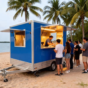 Carrito de Comida Móvil, Diseño para Hot Dogs, Hamburguesas, Doner Kebab, Pollo Frito, Camiones de Comida Usados en Venta en Miami, Remolque de Comida con Cocina Completa - Product Image 4