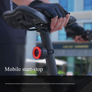 Feu arrière <span class=keywords><strong>de</strong></span> vélo LED étanche avec détection <span class=keywords><strong>de</strong></span> frein <span class=keywords><strong>automatique</strong></span> intelligente montage facile <span class=keywords><strong>de</strong></span> <span class=keywords><strong>tige</strong></span> <span class=keywords><strong>de</strong></span> <span class=keywords><strong>selle</strong></span> accessoires <span class=keywords><strong>de</strong></span> feu arrière <span class=keywords><strong>de</strong></span> vélo - Product Image 5