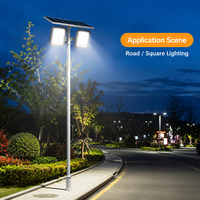 Projecteur LED solaire extérieur IP67 étanche en aluminium 500W/600W 6000K pour entrepôt et jardin