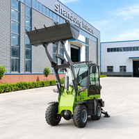 Harga Excavator Loader Mini Backhoe 4x4, Traktor Pertanian, Backhoe Loader dengan Mesin Diesel Kubota Baru dan Bucket Besar