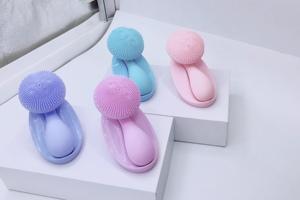 Brosse nettoyante en silicone pour le visage, équipement de beauté multifonctionnel, brosse nettoyante faciale sonique - Product Image 4