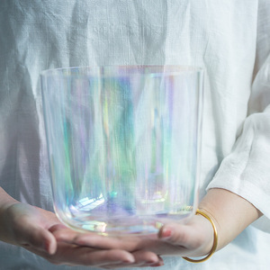 Cuenco de Cristal Aurora, Instrumento de Cuarzo para Terapia de Sonido, Meditación y Alivio del Estrés - Product Image 6