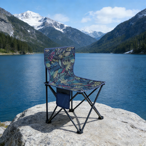 Silla Plegable Portátil Resistente a la Intemperie y al Óxido para Jardín y Pesca, con Marco de Hierro y Tela Oxford, para Exteriores, Resistente, para Camping y Viajes, Compacta - Product Image 5