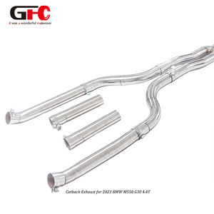 GFC Catback Escape para <span class=keywords><strong>BMW</strong></span> <span class=keywords><strong>330e</strong></span> G20 2,0 T B48 <span class=keywords><strong>Hybrid</strong></span> 2023 Silenciador único Sistema de doble válvula de doble punta - Product Image 4