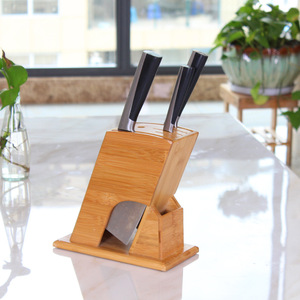 Porte-couteaux en bambou de montagne, design simple, support de rangement multifonctionnel pour couteaux de cuisine - Product Image 1