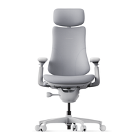 Chaise de bureau de direction moderne de luxe Libernovo Omni, chaise de travail ergonomique en maille avec massage électrique, réglable pour ordinateur