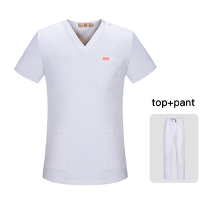 Uniformes Médicos Personalizados al por Mayor, Tela Transpirable de Estambre, Uniformes Unisex para Enfermeras, Doctores y Hospitales - Product Image 2