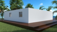 Maison Modulaire Préfabriquée de Haute Qualité, Micro-Conteneur, Cabane de Plage Portable, Kit d'Assemblage Plat, Résidence Familiale, Bâtiment de Bureau