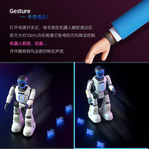 Intelligent Interactive Programming <b>Robot</b> With Gesture <b>Control</b> Voice Recognition For Kids 3-6 Years Old Plastic Toy - Product Image 1