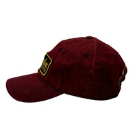 Gorra de Béisbol Negra Unisex Personalizable con Cierre, Logotipo Bronce, Seis Paneles, Estilo Vintage, Lona Encerada, Sin Estructura, Tipo Dad Hat con Parche Bordado