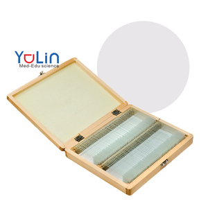 화학 실험실 공급업체가 준비한 현미경 슬라이드, 실험실 용품, 기생충학 슬라이드 세트 <span class=keywords><strong>7101</strong></span>, 유리 상자, 준비된 현미경 슬라이드 - Product Image 1
