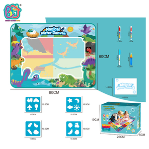 سجادة رسم وتلوين سحرية مائية كبيرة الحجم للأطفال من سامتوي، مصنوعة من البي في سي بطول 100 سم، مع أقلام سحرية قابلة لإعادة الاستخدام - Product Image 2