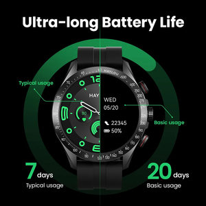 HAYLOUソーラープロスマートウォッチ1.43インチAMOLED BT電話SOS 24Hヘルスモニタリング300mAh 7日2ATM防水LS18 - Product Image 4