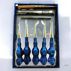 Juego de Elevadores Dentales Manuales de Alta Calidad IRONCURE INDUSTRIES PRIVATE LIMITED, Acero Inoxidable Azul, Luxating - Product Image 3