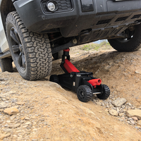 Gato hidráulico todoterreno con ruedas grandes y asiento adicional para camiones, SUVs y ATVs