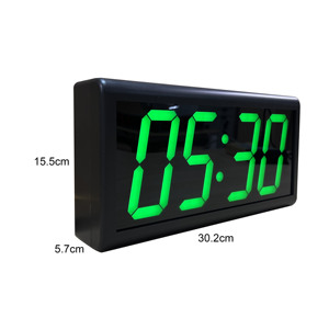 4 Inch 4 Digit Green LED NTP Clock, Network Synchronized, Automatic DST Reset - Product Image 4