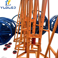 Support de bobine de câble hydraulique robuste YILI 5-20 tonnes, distributeur de câble durable pour le déroulement et la pose de câbles de construction