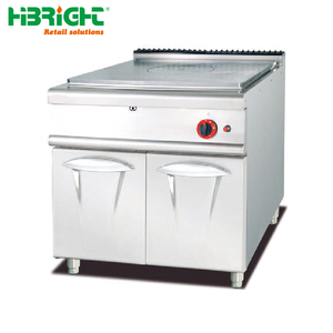 Grill à gaz à convection électrique commercial, plaque de cuisson plate en acier inoxydable, surface rainurée, efficacité énergétique classe A++, autonome - Product Image 2